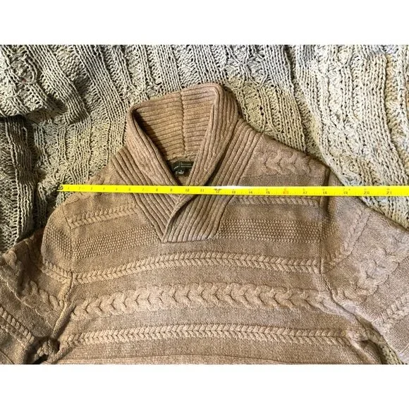 Marc Anthony Knit Sweater Men's Size Large V Neck Thick Sweater - Picture 7 of 11